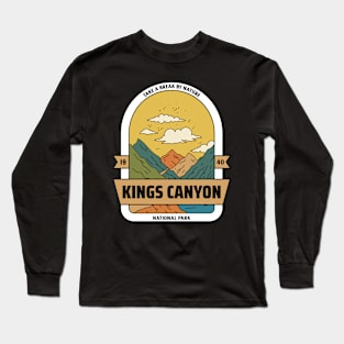 Kings Canyon National Park Mountains Hiking Camping Outdoors Long Sleeve T-Shirt